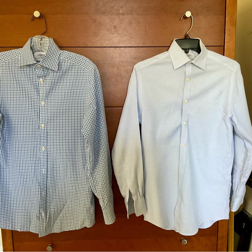 4 Charles Tyrwhitt Dress Shirts (14.5/32)